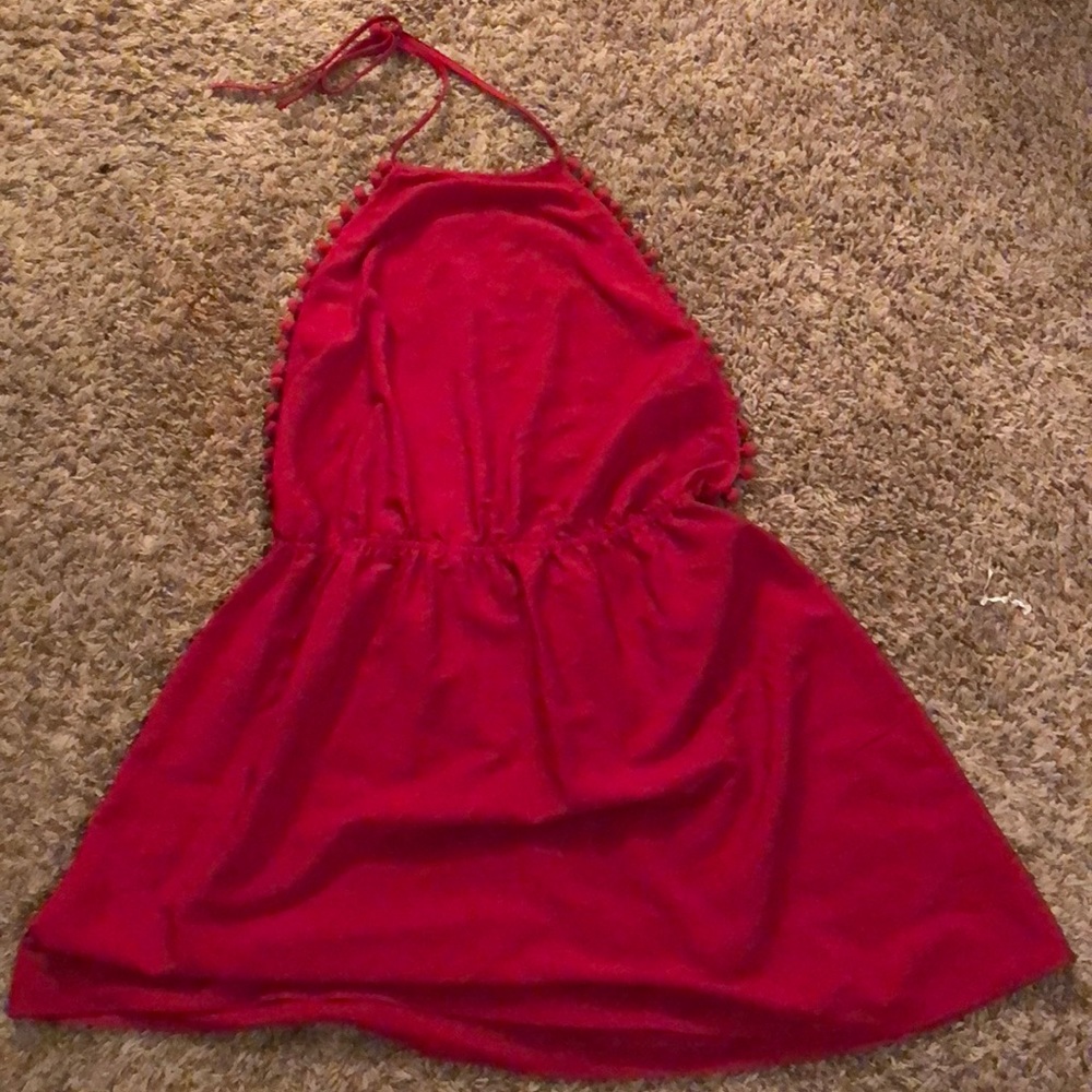 Red poppy dress